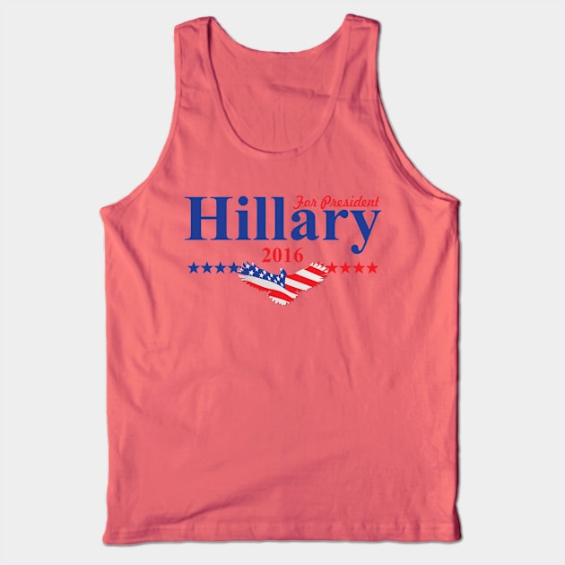 Hillary Clinton For President Tank Top by ESDesign